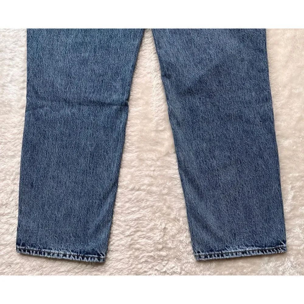 NWT Good American 90’s Duster Straight Leg Jeans in Blue950, Size 4 - Picture 14 of 16